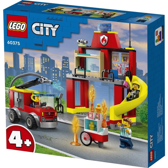 LEGO La caserne et le camion des pompiers Lego City 60375