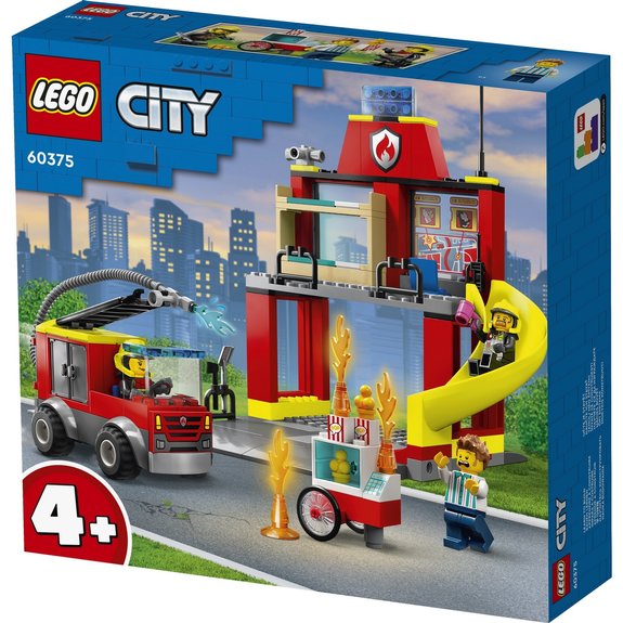 LEGO Caserne Et Camion Pompiers Lego City 60375