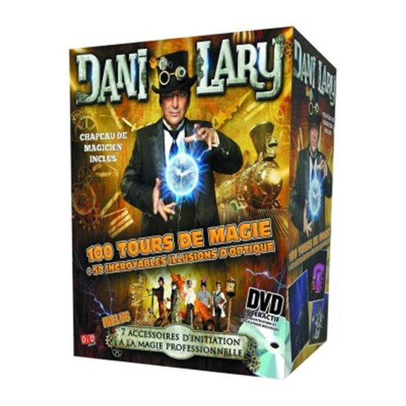 Magie : Coffret Dani Lary pro + Chapeau de magicien + DVD 