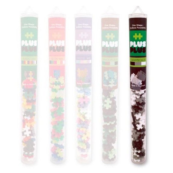 Tube Mini 100 Pièces Nuance Gris Plus Plus