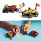 Pack de bolides de course : camion de pizza contre camion de pompiers LEGO City 60458