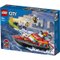 Aventure De Sauvetage Avec Le Bateau Des Pompiers Lego City 60373