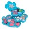 Coffret maquillage fashion boîte fleur 4 étages